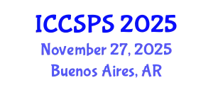 International Conference on Computer Science, Programming and Security (ICCSPS) November 27, 2025 - Buenos Aires, Argentina