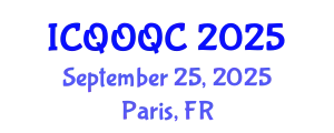 International Conference on Quantum Optics and Quantum Computing (ICQOQC) September 25, 2025 - Paris, France
