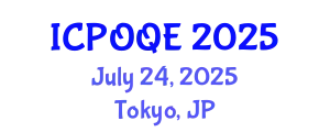 International Conference on Photonics, Optoelectronics and Quantum Electronics (ICPOQE) July 24, 2025 - Tokyo, Japan