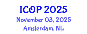 International Conference on Optics and Photonics (ICOP) November 03, 2025 - Amsterdam, Netherlands