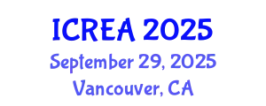 International Conference on Renewable Energy and Applications (ICREA) September 29, 2025 - Vancouver, Canada