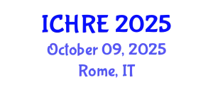 International Conference on Human Reproduction and Embryology (ICHRE) October 09, 2025 - Rome, Italy