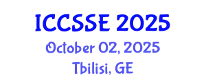 International Conference on Computer Science and Software Engineering (ICCSSE) October 02, 2025 - Tbilisi, Georgia