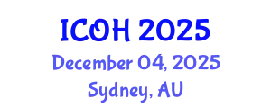 International Conference on Occupational Health (ICOH) December 04, 2025 - Sydney, Australia
