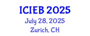 International Conference on Innovation in Economics and Business (ICIEB) July 28, 2025 - Zurich, Switzerland