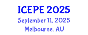 International Conference on Electrical and Power Engineering (ICEPE) September 11, 2025 - Melbourne, Australia
