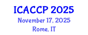 International Conference on Agricultural Chemistry and Crop Protection (ICACCP) November 17, 2025 - Rome, Italy