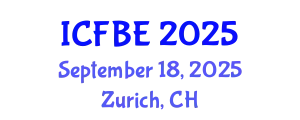 International Conference on Finance and Business Economics (ICFBE) September 18, 2025 - Zurich, Switzerland