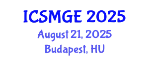 International Conference on Soil Mechanics and Geotechnical Engineering (ICSMGE) August 21, 2025 - Budapest, Hungary