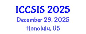 International Conference on Computer Science and Intelligent Systems (ICCSIS) December 29, 2025 - Honolulu, United States