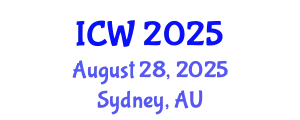International Conference on Water (ICW) August 28, 2025 - Sydney, Australia