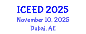 International Conference on Energy, Environment and Development (ICEED) November 10, 2025 - Dubai, United Arab Emirates