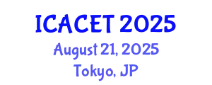 International Conference on Advances in Computer Engineering and Technology (ICACET) August 21, 2025 - Tokyo, Japan