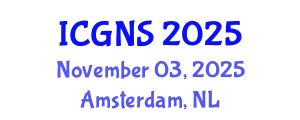International Conference on Gerontologic Nursing Studies (ICGNS) November 03, 2025 - Amsterdam, Netherlands