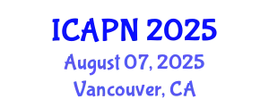 International Conference on Ageing, Psychology and Neuroscience (ICAPN) August 07, 2025 - Vancouver, Canada
