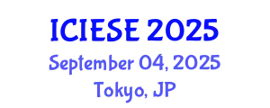 International Conference on Industrial Electronics and Systems Engineering (ICIESE) September 04, 2025 - Tokyo, Japan