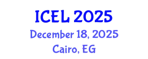 International Conference on e-Learning (ICEL) December 18, 2025 - Cairo, Egypt