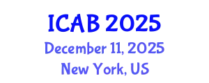 International Conference on Agriculture and Biotechnology (ICAB) December 11, 2025 - New York, United States