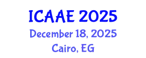 International Conference on Aerospace and Aviation Engineering (ICAAE) December 18, 2025 - Cairo, Egypt