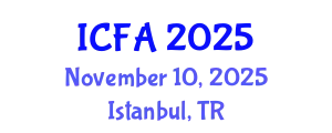 International Conference on Fisheries and Aquaculture (ICFA) November 10, 2025 - Istanbul, Turkey