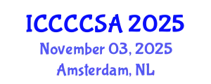 International Conference on Climate Change and Climate-Smart Agriculture (ICCCCSA) November 03, 2025 - Amsterdam, Netherlands