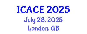 International Conference on Architectural and Civil Engineering (ICACE) July 28, 2025 - London, United Kingdom