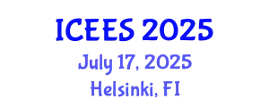 International Conference on Earthquake Engineering and Seismology (ICEES) July 17, 2025 - Helsinki, Finland