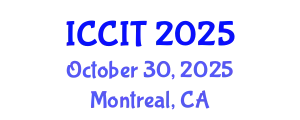 International Conference on Computing and Information Technology (ICCIT) October 30, 2025 - Montreal, Canada