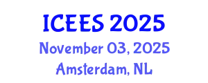International Conference on Earthquake Engineering and Seismology (ICEES) November 03, 2025 - Amsterdam, Netherlands