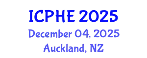 International Conference on Public Health and Environment (ICPHE) December 04, 2025 - Auckland, New Zealand