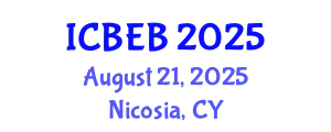 International Conference on Biomedical Engineering and Biosensors (ICBEB) August 21, 2025 - Nicosia, Cyprus