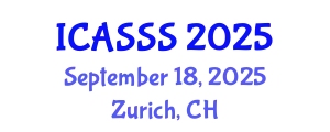 International Conference on Applied Statistics and Statistical Science (ICASSS) September 18, 2025 - Zurich, Switzerland