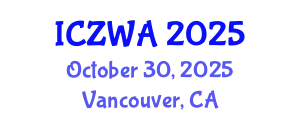 International Conference on Zoology and Wild Animals (ICZWA) October 30, 2025 - Vancouver, Canada