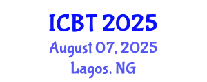 International Conference on Bioengineering and Technology (ICBT) August 07, 2025 - Lagos, Nigeria