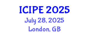 International Conference on Industrial and Production Engineering (ICIPE) July 28, 2025 - London, United Kingdom
