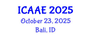 International Conference on Aerospace and Aviation Engineering (ICAAE) October 23, 2025 - Bali, Indonesia