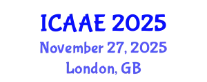 International Conference on Aerospace and Aviation Engineering (ICAAE) November 27, 2025 - London, United Kingdom