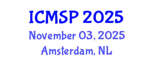 International Conference on Management, Sociology and Psychology (ICMSP) November 03, 2025 - Amsterdam, Netherlands