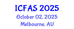 International Conference on Fisheries and Aquatic Sciences (ICFAS) October 02, 2025 - Melbourne, Australia