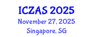 International Conference on Zoology and Animal Science (ICZAS) November 27, 2025 - Singapore, Singapore
