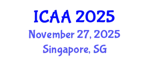 International Conference on Aeronautics and Aeroengineering (ICAA) November 27, 2025 - Singapore, Singapore