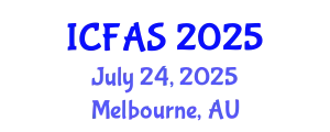 International Conference on Fisheries and Aquatic Sciences (ICFAS) July 24, 2025 - Melbourne, Australia