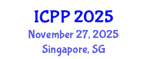 International Conference on Pharmacy and Pharmacology (ICPP) November 27, 2025 - Singapore, Singapore