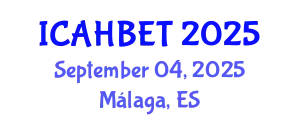 International Conference on Advanced Hydrogen-Based Energy Technologies (ICAHBET) September 04, 2025 - Málaga, Spain
