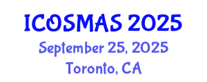 International Conference on Orthopedics, Sports Medicine and Arthroscopic Surgery (ICOSMAS) September 25, 2025 - Toronto, Canada