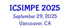 International Conference on Sports Injury Management and Performance Enhancement (ICSIMPE) September 29, 2025 - Vancouver, Canada