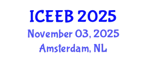 International Conference on Ecology and Environmental Biology (ICEEB) November 03, 2025 - Amsterdam, Netherlands