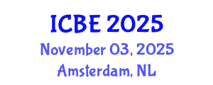 International Conference on Biomedical Engineering (ICBE) November 03, 2025 - Amsterdam, Netherlands