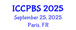 International Conference on Cognitive, Psychological and Behavioral Sciences (ICCPBS) September 25, 2025 - Paris, France