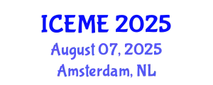 International Conference on Electrical and Mechatronics Engineering (ICEME) August 07, 2025 - Amsterdam, Netherlands